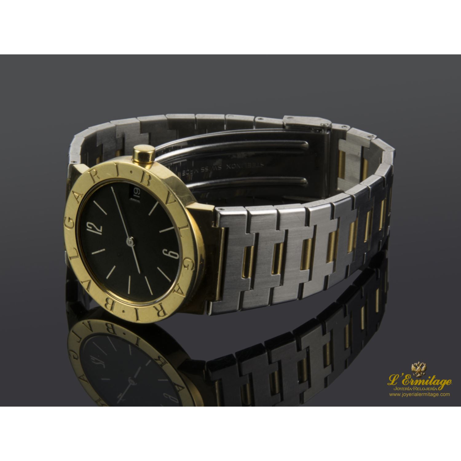 Bulgari acero y oro 30mm 