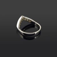 Sortija en oro blanco con diamantes