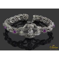 PULSERAS<BR>PULSERA REALIZADA EN ORO BLANCO CON DI...