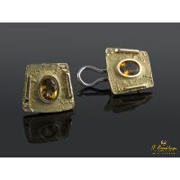 Pendientes en oro amarillo con topacios