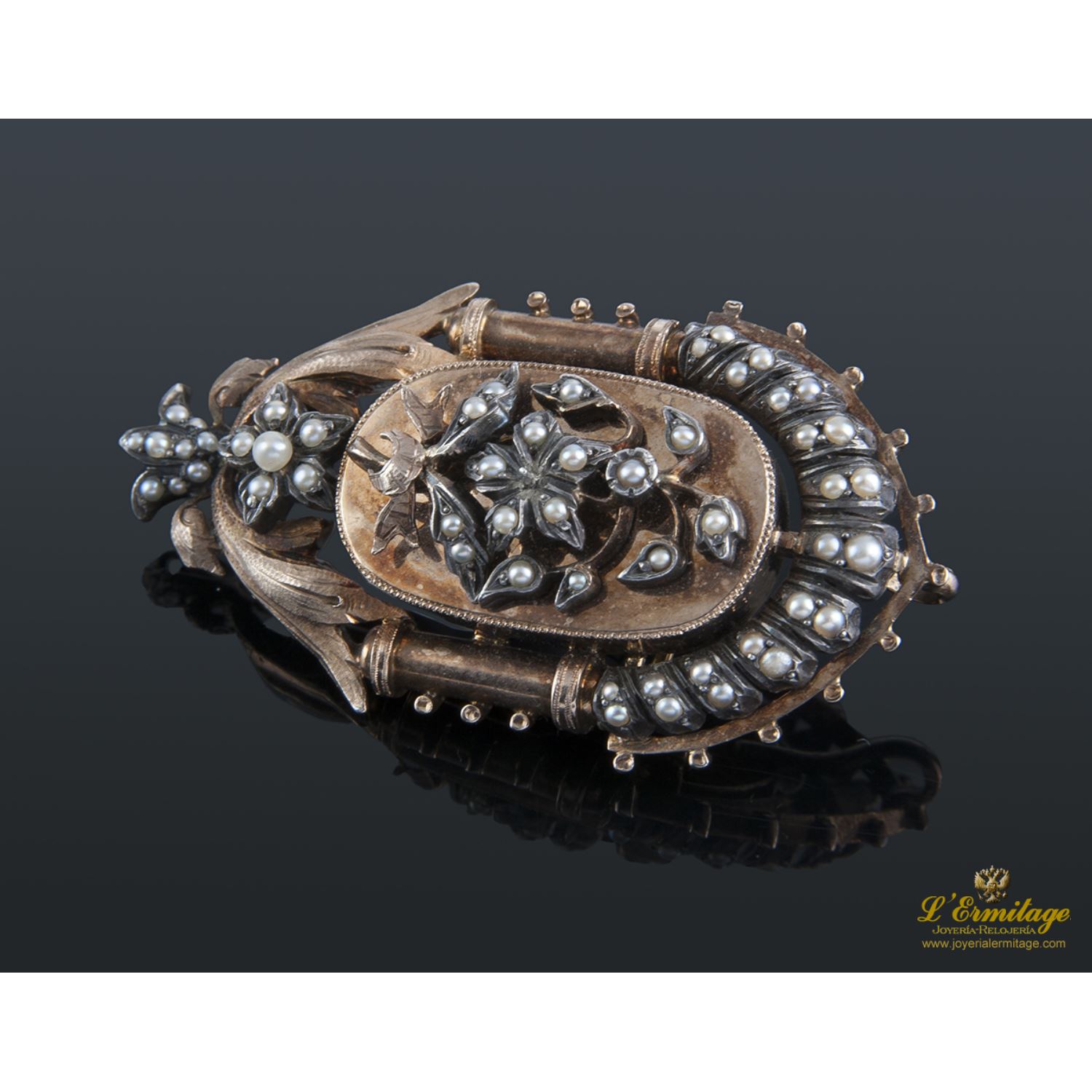 Broche antiguo oro amarillo