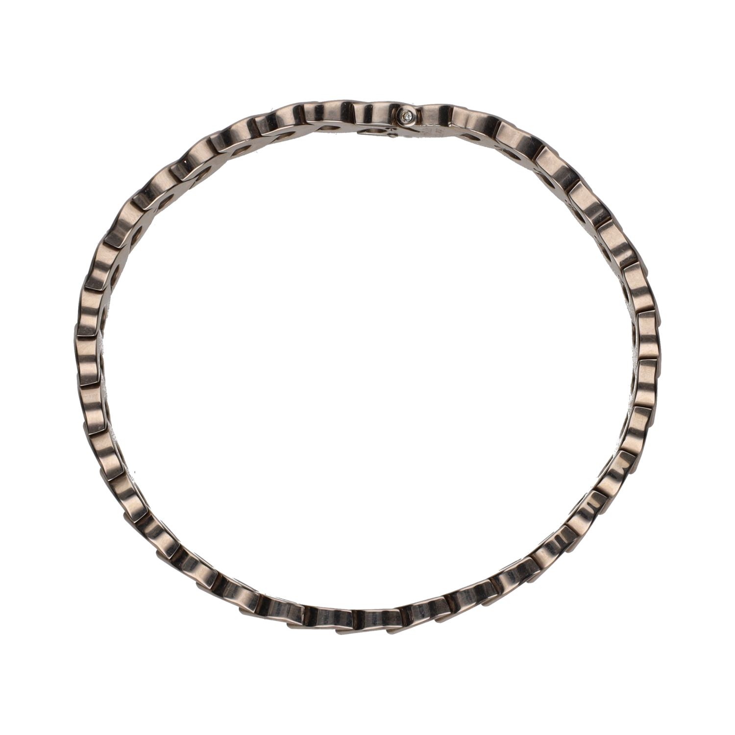 Pulsera oro blanco eslabón cartier