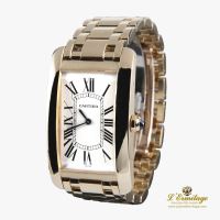CARTIER<BR>TANK AMERICAINE ORO AMARILLO CUERDA MA...