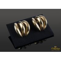 PENDIENTES<BR>PENDIENTES TRES AROS ORO AMARILLO