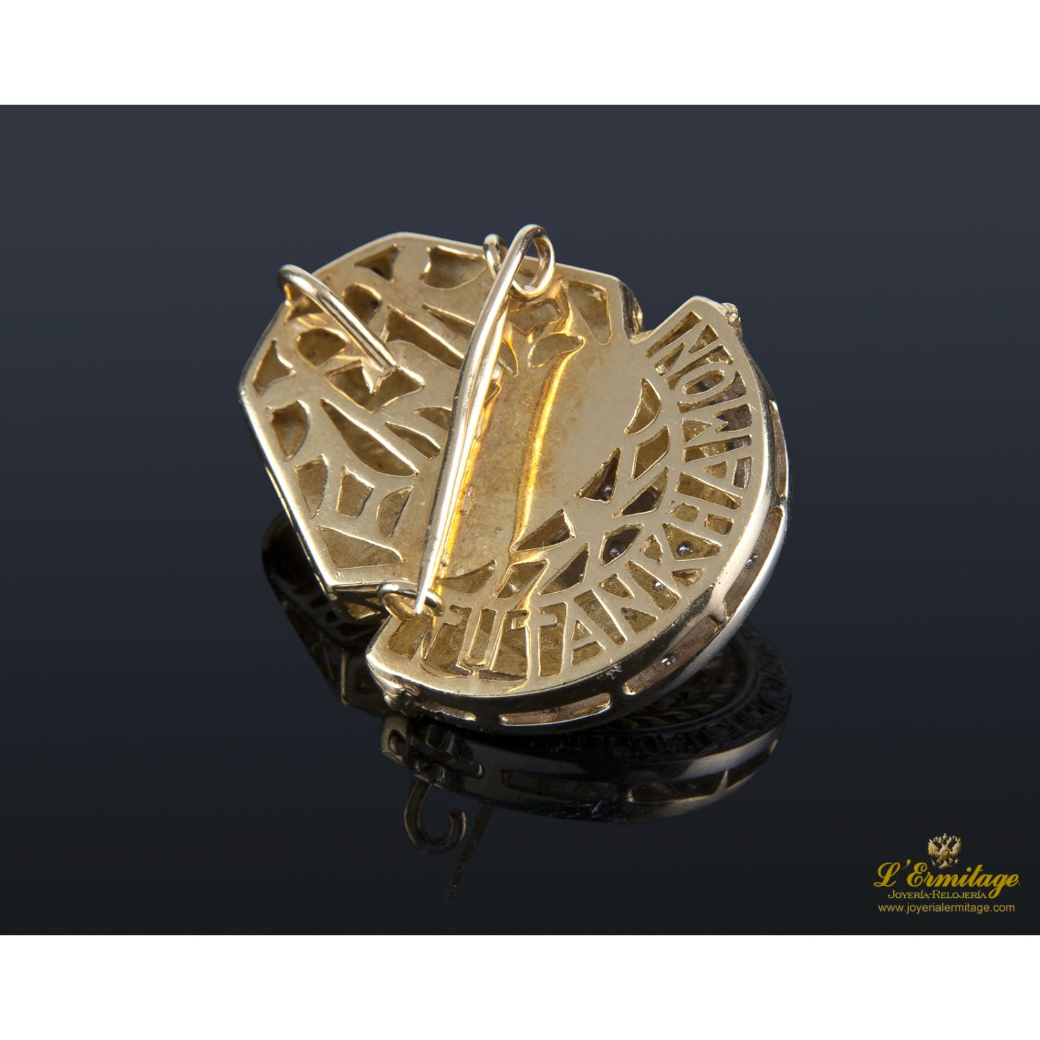 Broche-colgante oro amarillo faraón