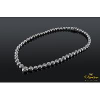 Gargantilla riviere oro blanco diamantes engastados  en chatones