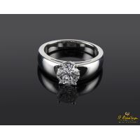 ANILLOS / SORTIJAS<BR>SORTIJA SOLITARIO ORO BLANCO COLOR F, ...