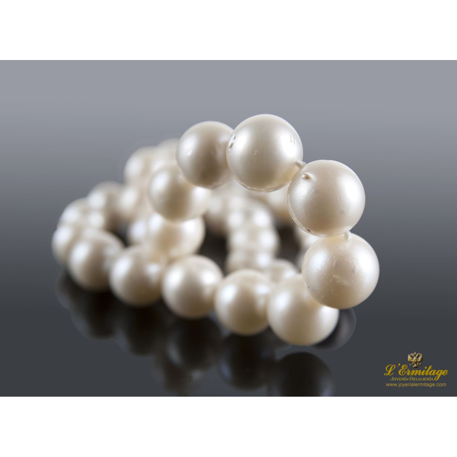 Collar perlas australianas en degradé. 40Cm largo.