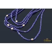 Collar amatistas con adornos oro amarillo.