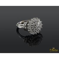 Sortija oro blanco y btes.