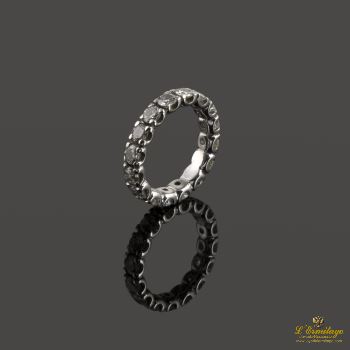 ANILLOS / SORTIJAS<BR>SORTIJA ALIANZA CATALANA ORO BLANCO Y ... · ref.: (RMX)