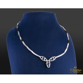 COLLARES<BR>GARGANTILLA ORO BLANCO ARTICULADA ZAFI... · ref.: (NACM)