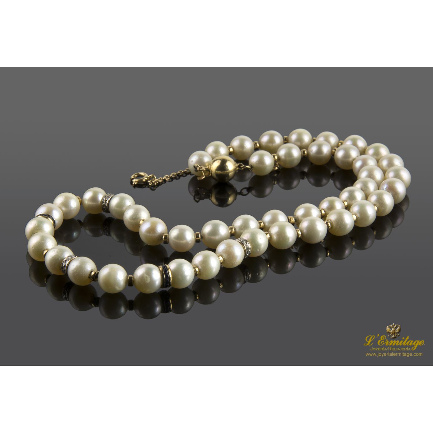 Collar perlas naturales