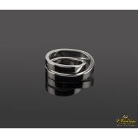 Sortija paris nouvelle vague oro blanco. Talla 53.