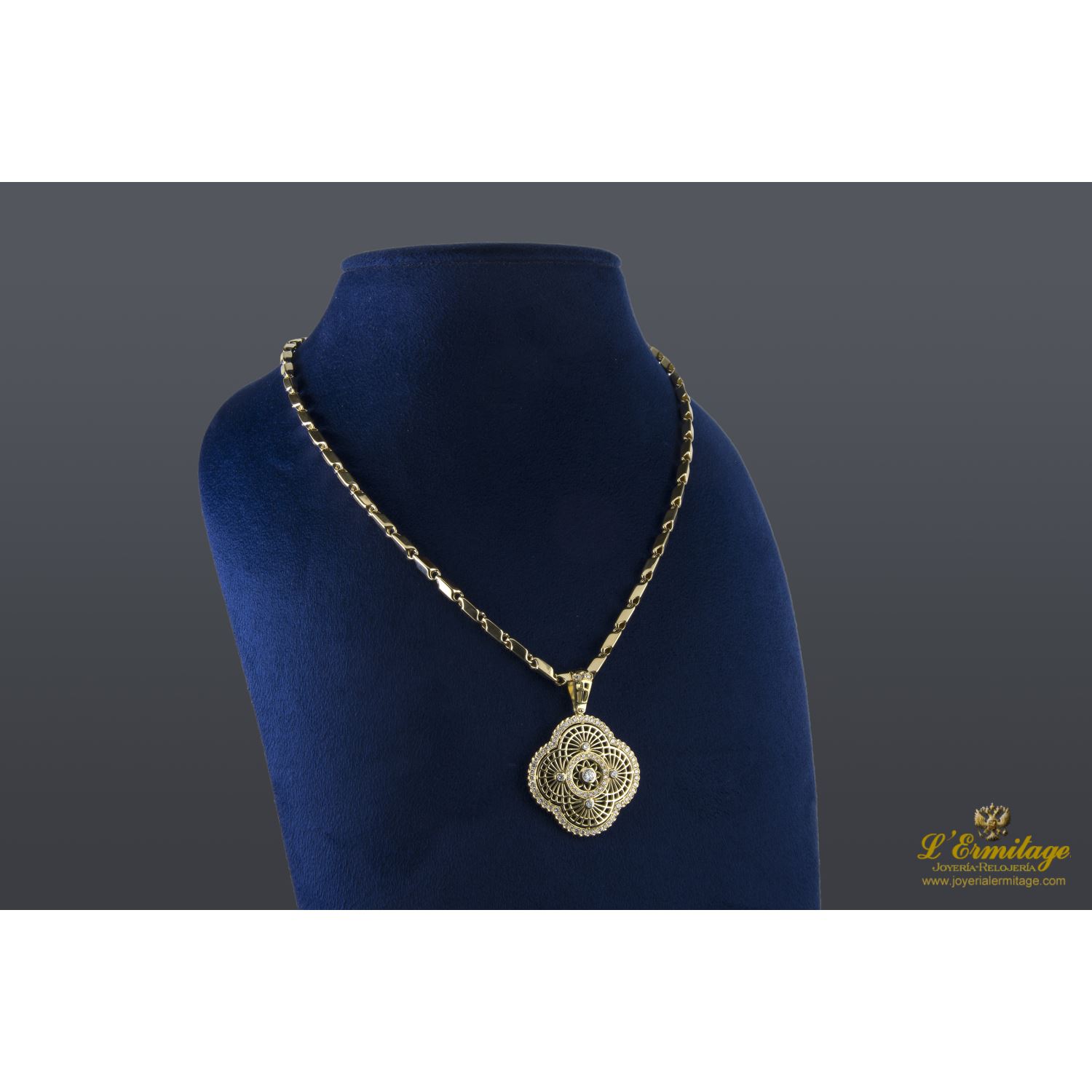 Gargantilla oro amarillo y diamantes