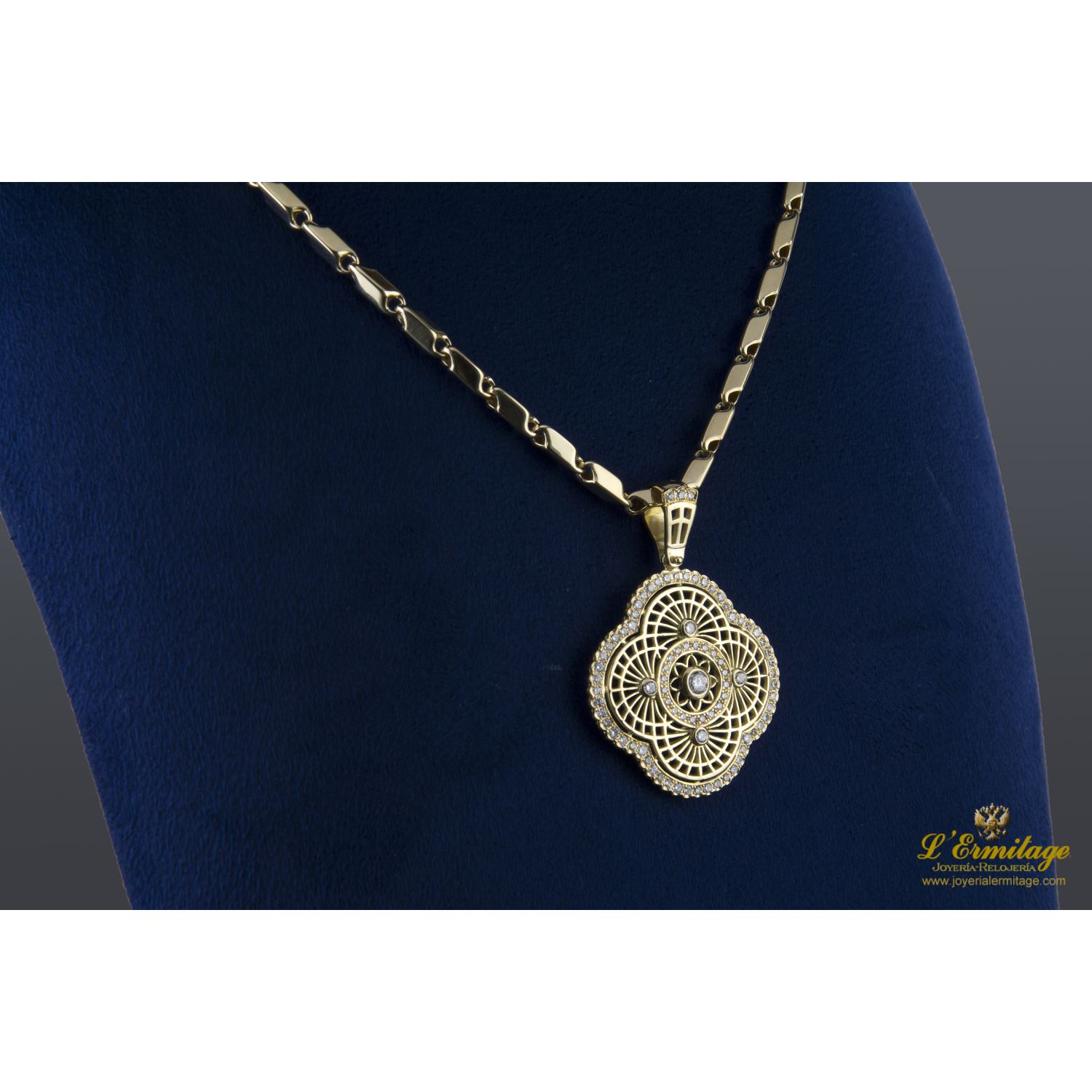 Gargantilla oro amarillo y diamantes