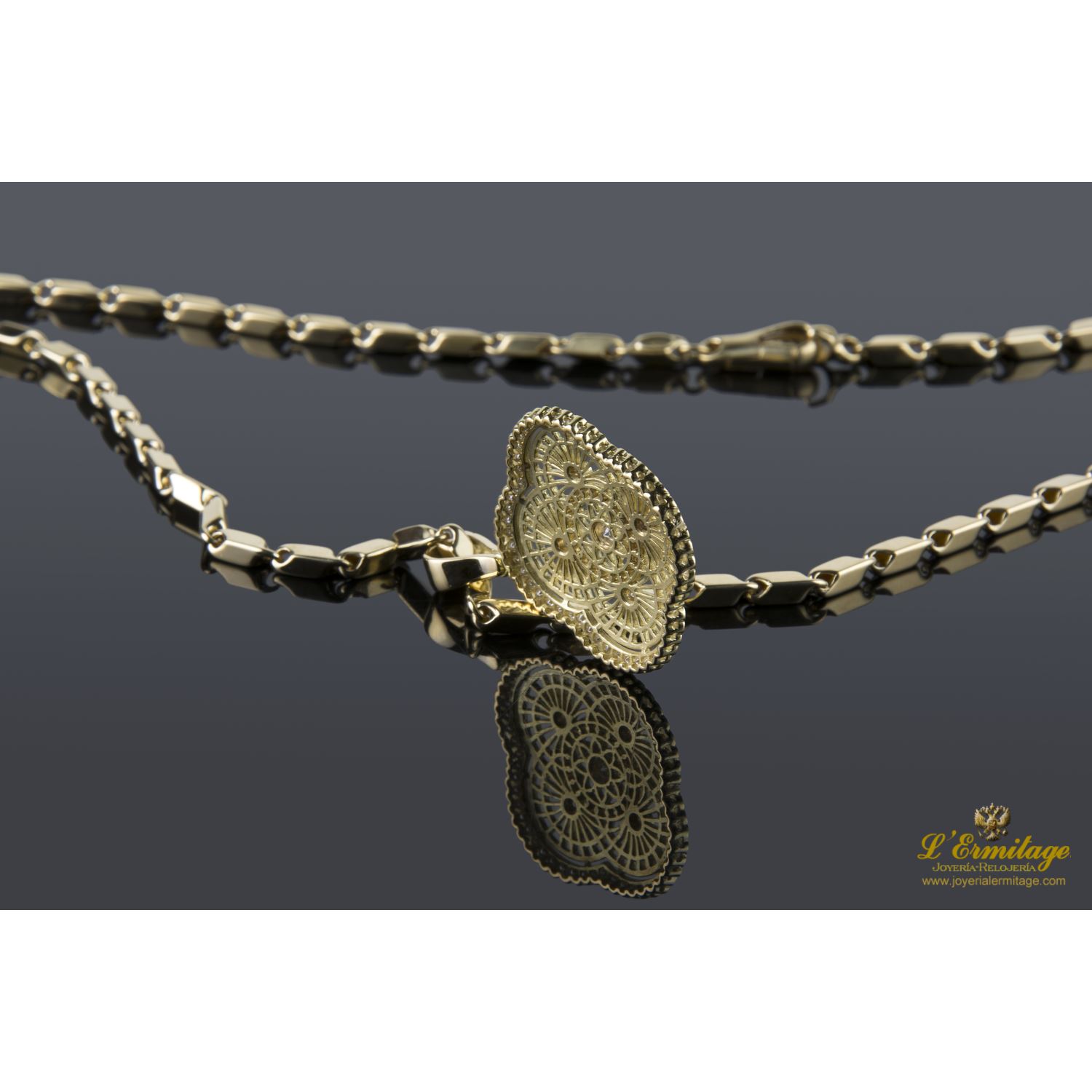 Gargantilla oro amarillo y diamantes