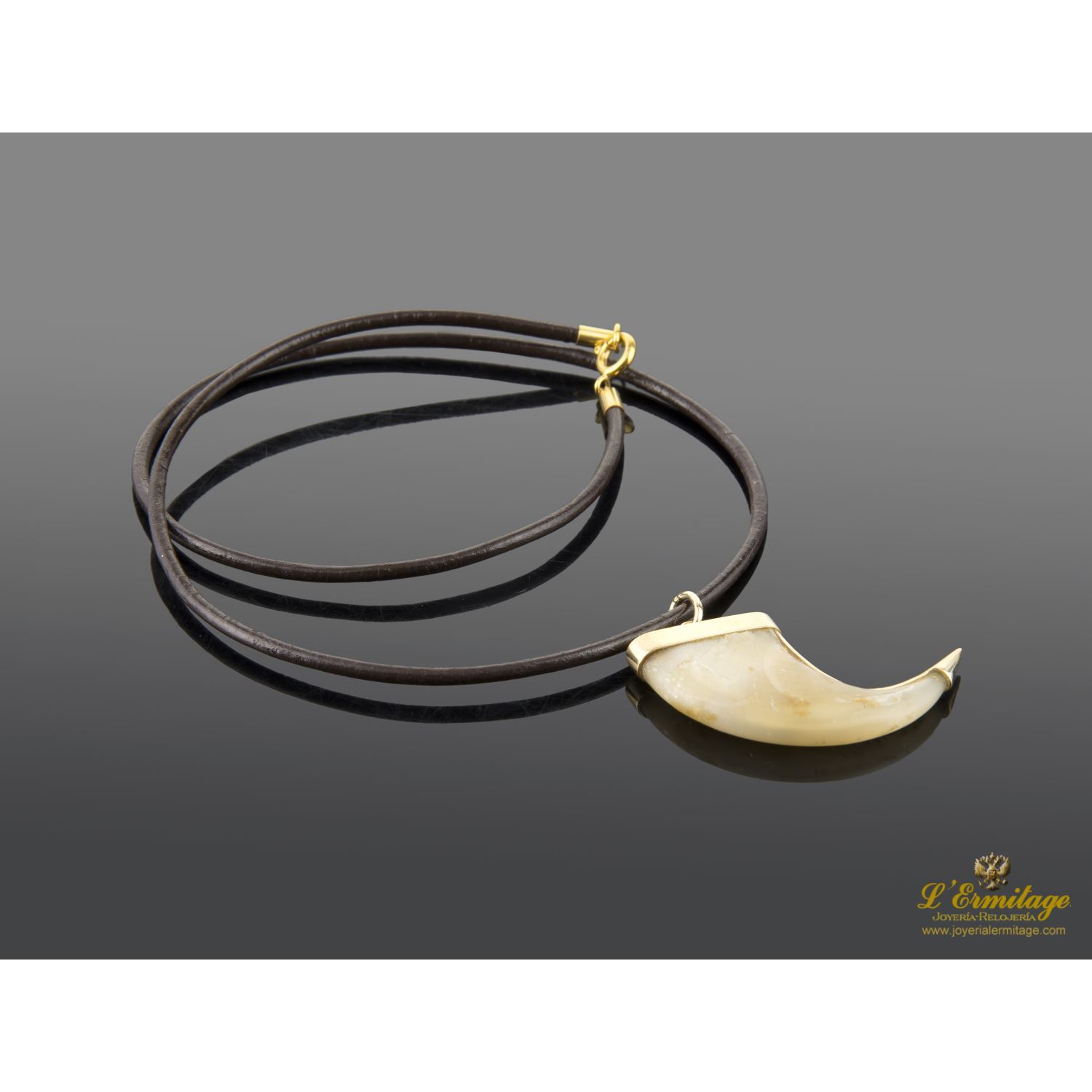 Gargantilla garra felino oro amarillo