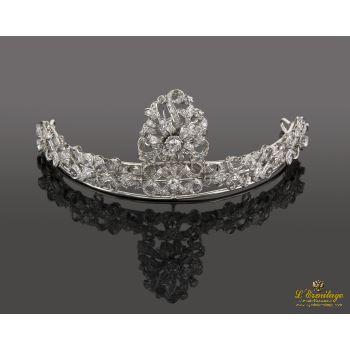 DIADEMAS<BR>DIADEMA REALIZADA EN ORO BLANCO CON DI... · ref.: PRESENTA CERTIFICADO...
