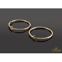 Pendientes realizados en oro rosa