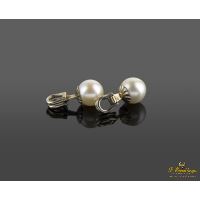Botonadura antigua oro blanco y perlas.