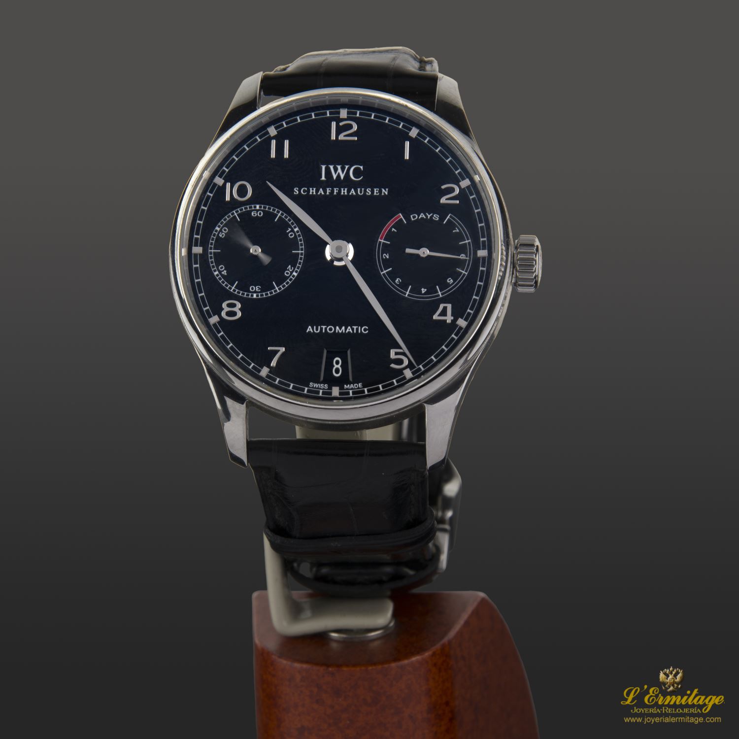 Portugieser acero automático 7 días reserva de marcha 42mm.  