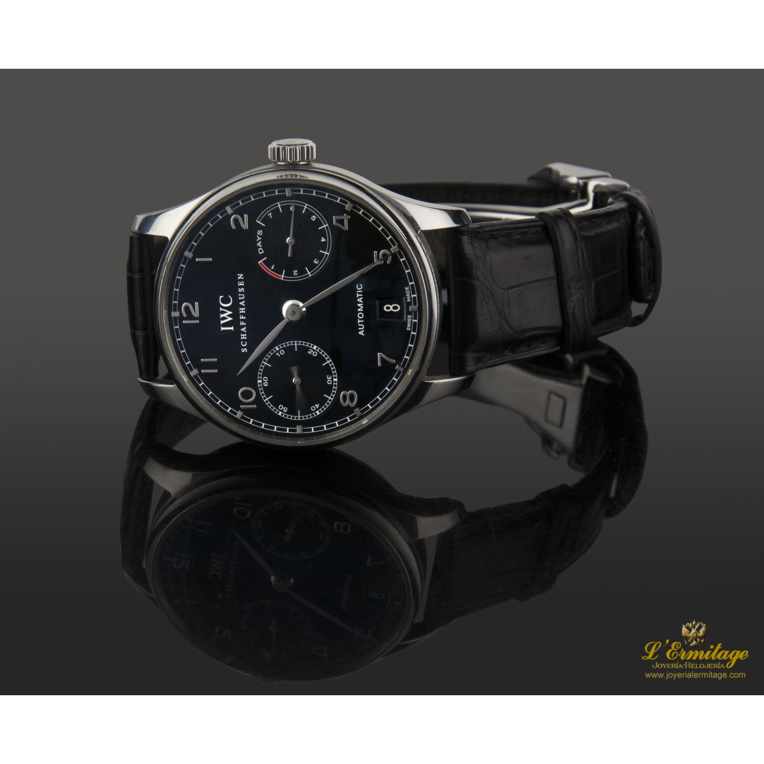 Portugieser acero automático 7 días reserva de marcha 42mm.  