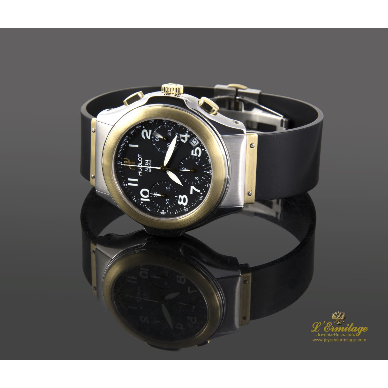Elegant acero y oro chrono.  