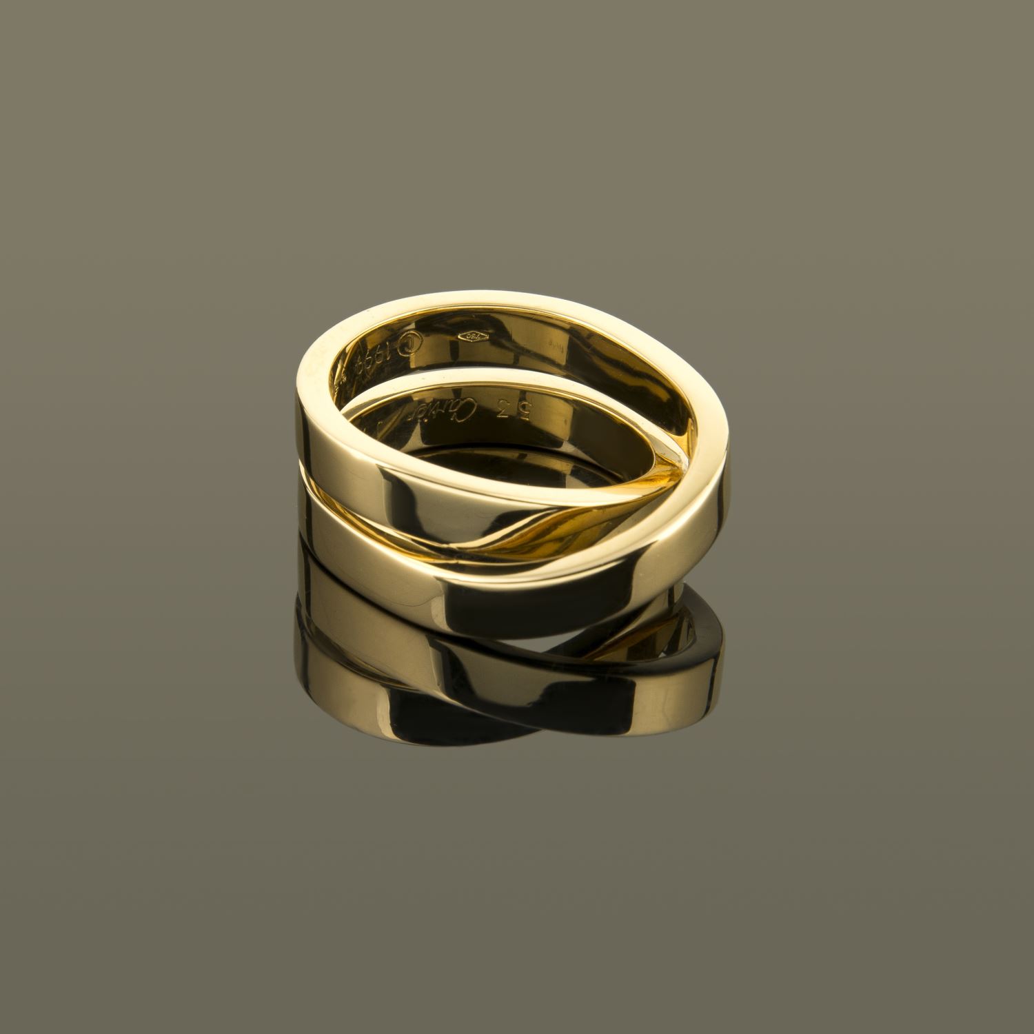 Sortija paris nouvelle vague oro amarillo. Talla 53.