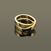 Sortija paris nouvelle vague oro amarillo. Talla 53.