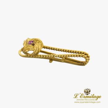 PISACORBATAS<BR>PISACORBATAS ORO AMARILLO Y RUBÍ · ref.: (NRM)