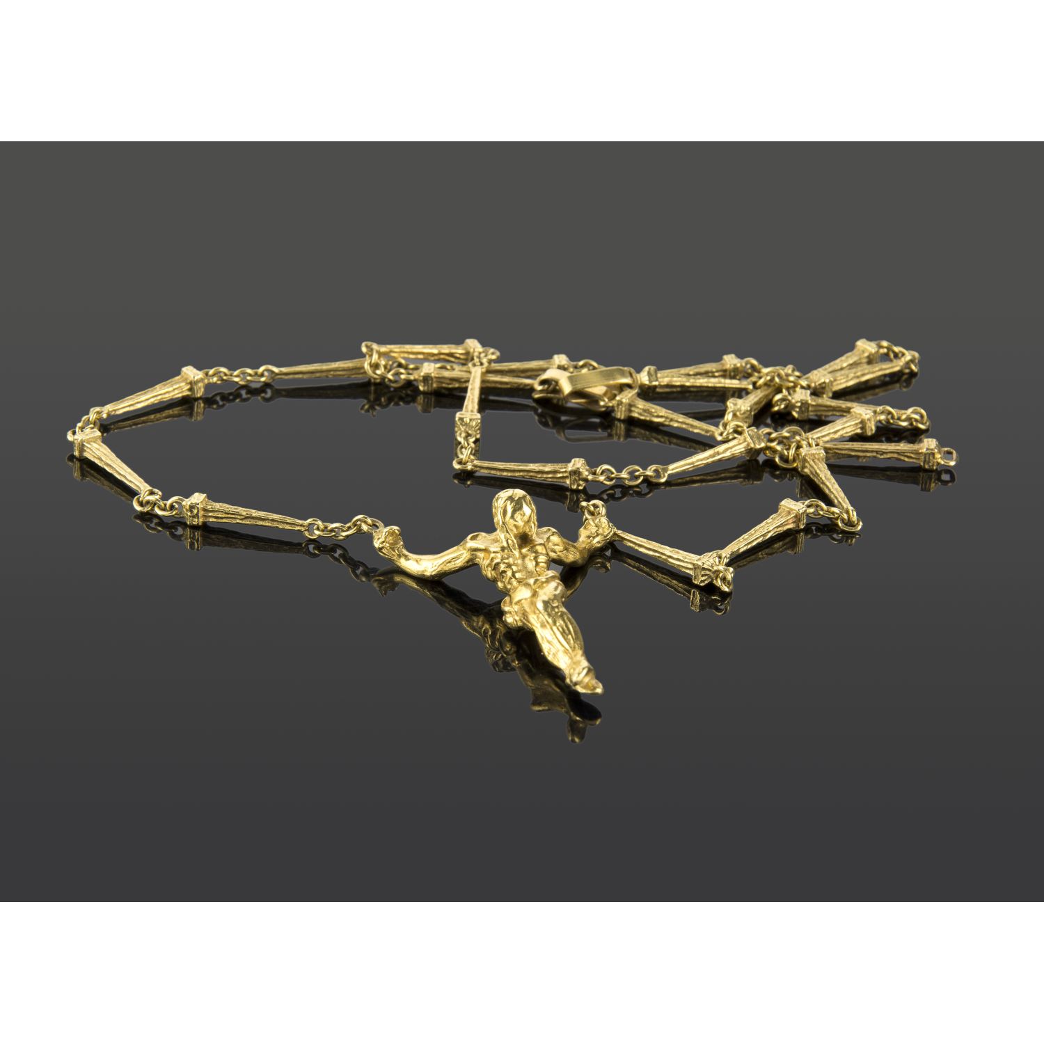 Collar cristo dalí oro amarillo