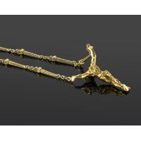 Collar cristo dalí oro amarillo