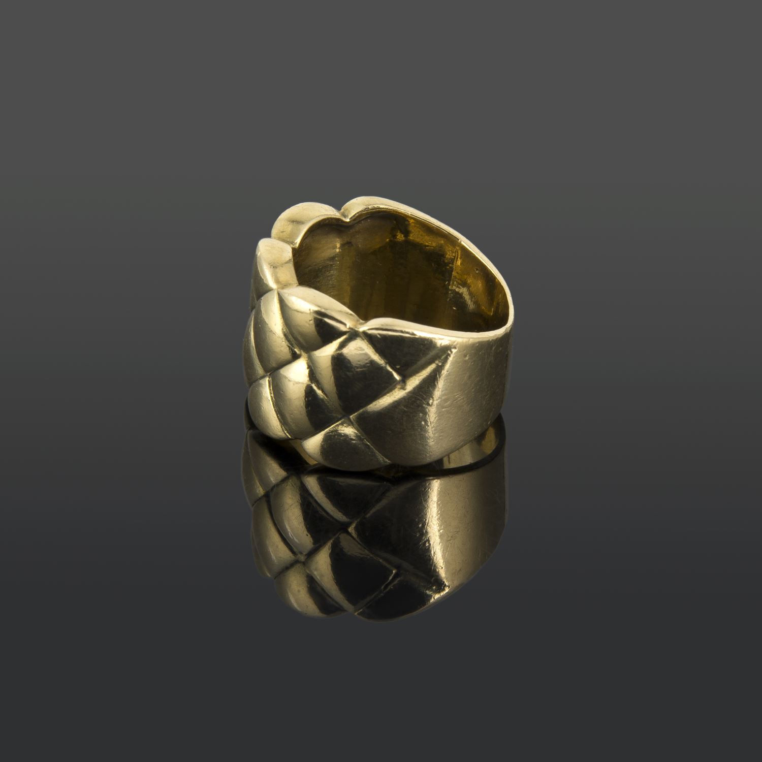 Sortija oro amarillo ancha