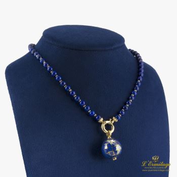 COLLARES<BR>GARGANTILLA LAPISLÁZULI 40CM. · ref.: (NOI)
