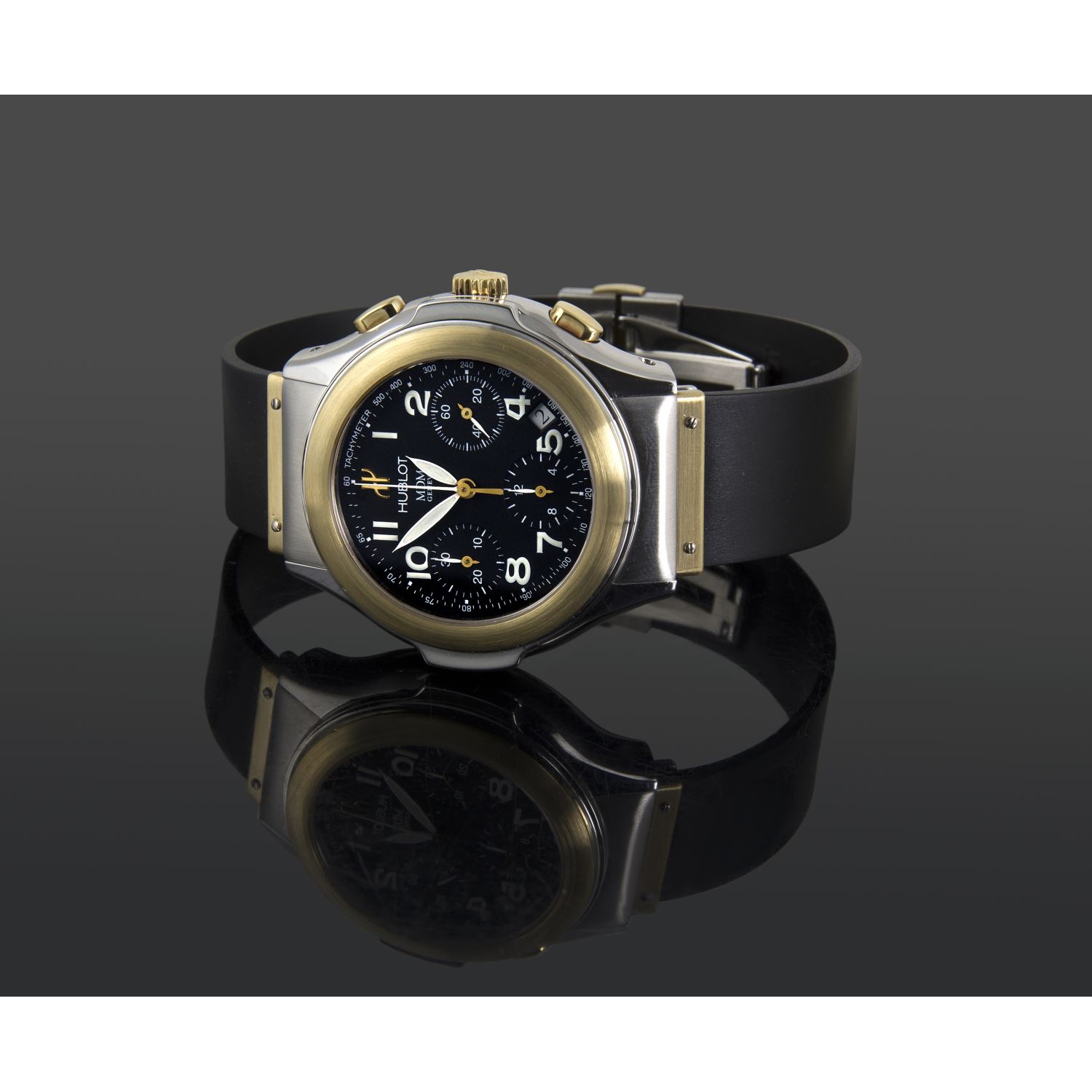 Elegant chronograph acero y oro automático caballero 40mm 