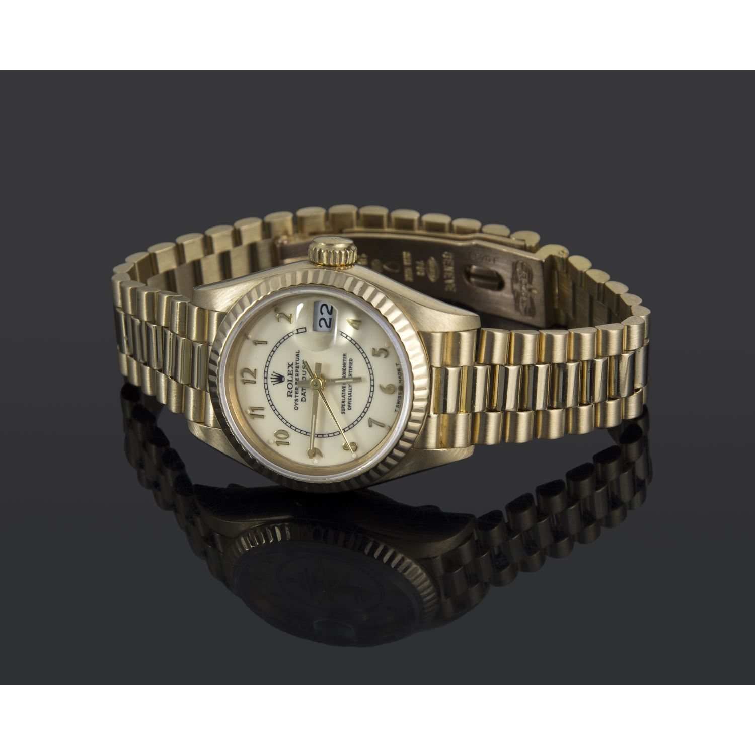 Lady-datejust president oro amarillo señora 26mm 
