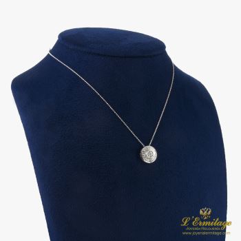 COLLARES<BR>COLLAR EN ORO BLANCO CON CON COLGANTE ... · ref.: PRESENTA CERTIFICADO...