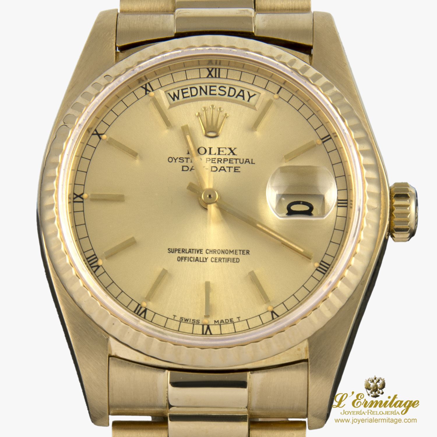 Day-date president oro amarillo caballero 36mm 