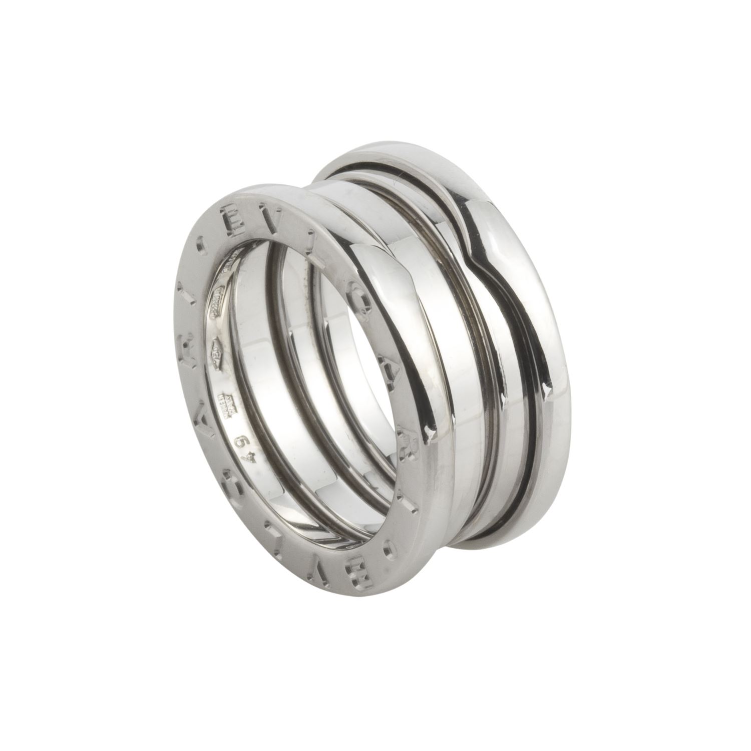 Anillo b.Zero1 oro blanco dos bandas oro blanco talla nº 49 