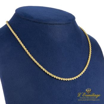 COLLARES<BR>CORDÓN ORO AMARILLO. 45 CM LARGO. · ref.: (RIM)