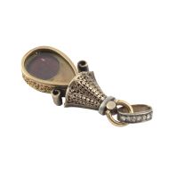 Colgante antiguo oro amarillo diamantes y amatista