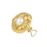 Pendientes antiguos oro amarillo y media perla