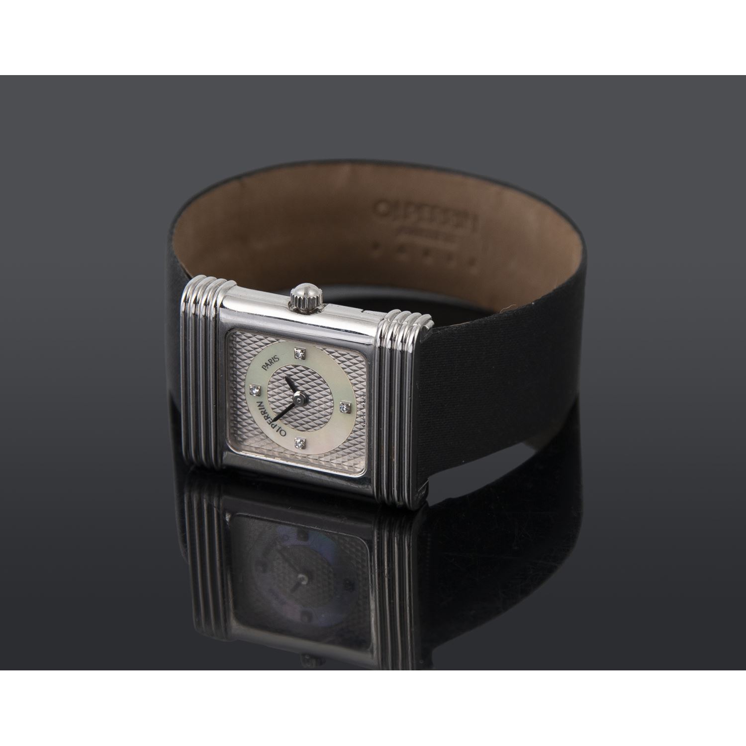 O.J.Perrin acero y brillantes señora.  