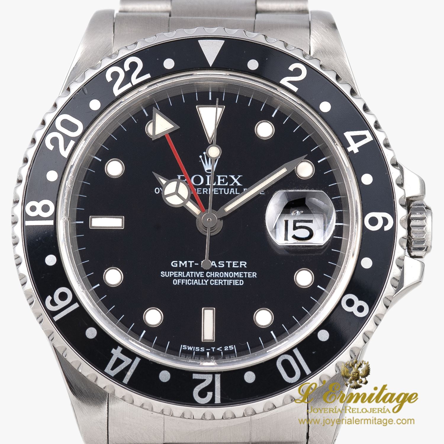 Gmt-master acero oyster.   