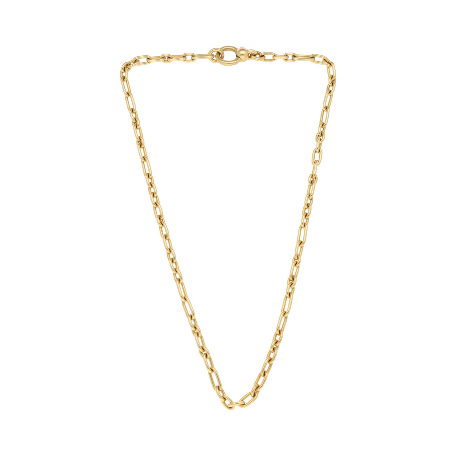 Collar pomellato realizado en oro amarillo.