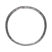 Pulsera riviere en oro blanco y diamantes naturales.