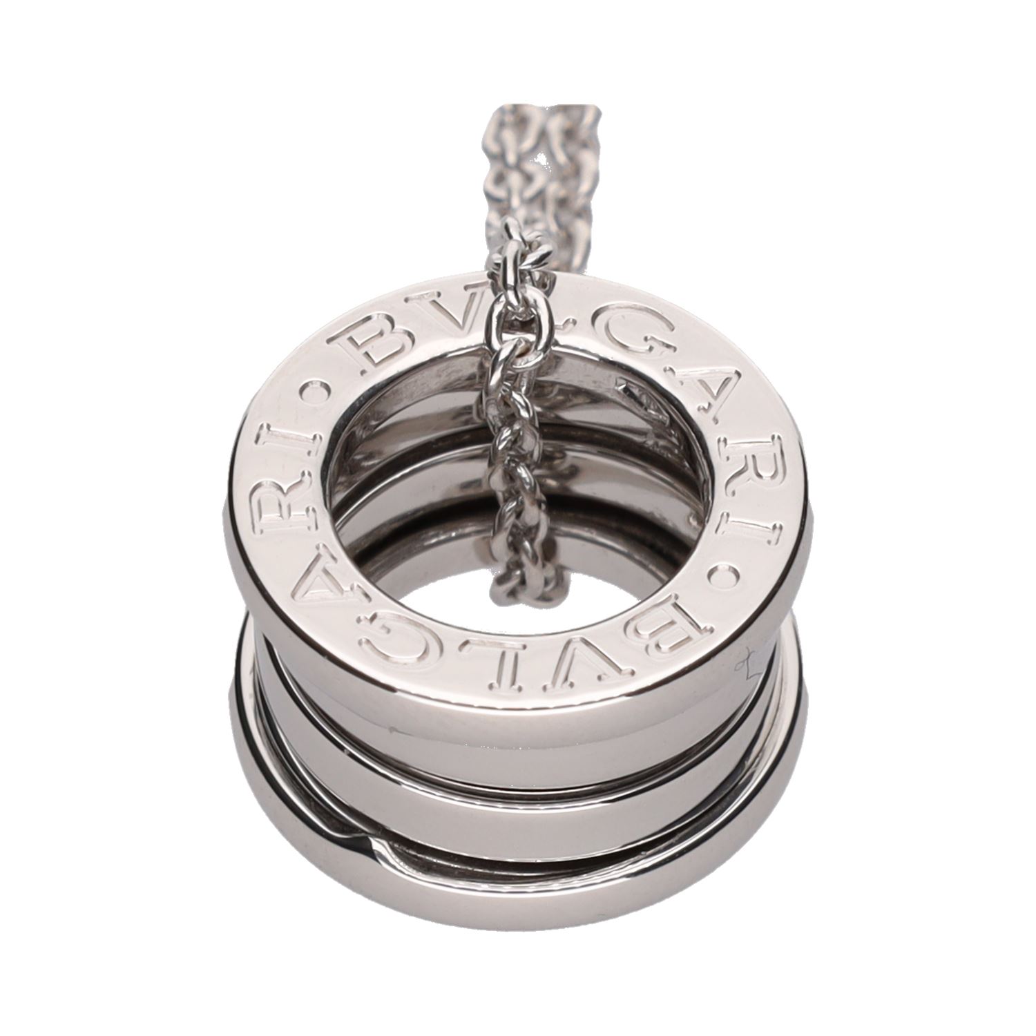 Collar bulgari b-zero en oro blanco.