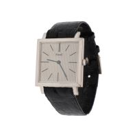 PIAGET<BR>ALTIPLANO CUADRADO ORO BLANCO CUERDA M...
