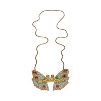 COLLARES<BR>COLLAR FIRMADO POR MASRIERA EN ORO AMA...